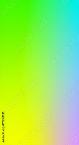 Vibrant gradient background with bright yellow green and blue color blend for design