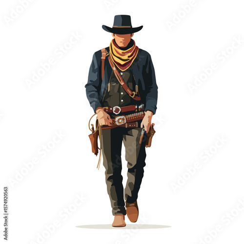 cowboy isolated