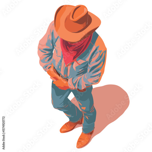 cowboy isolated