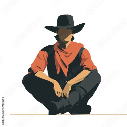 cowboy isolated