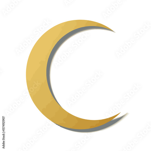 crescent moon and stars