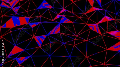 Seamless looped animation of plexus waves