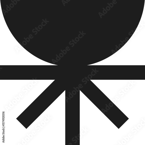 abstract shape black form. PNG. Asset. Figura geométrica abstracta en vector