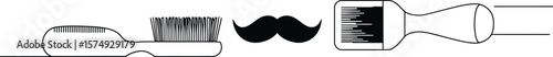 Minimalist Men's Grooming Vector Design
