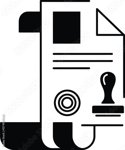 Minimalist Notary Public Vector Design