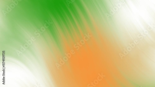 Animated abstract with colors of Indian flag in smooth style. Artistic republic day and independence day background.
