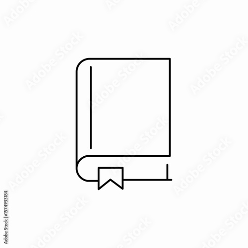 book bookmark icon sign vector