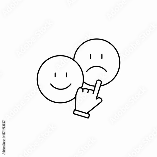 chosse emotion icon sign vector