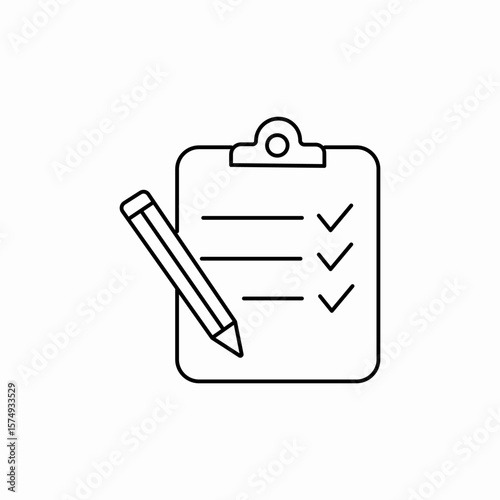 checklist clipboard mark icon sign vector