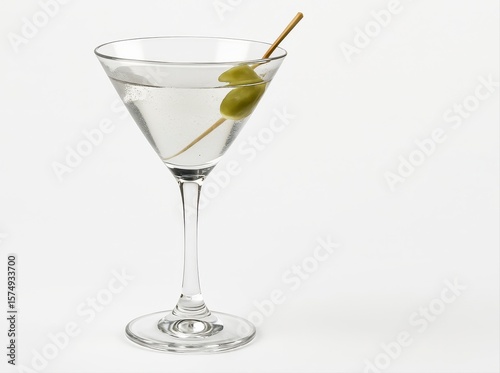 Wallpaper Mural Classic Martini Served in a Stylish Glass With Olives on a Skewer Torontodigital.ca