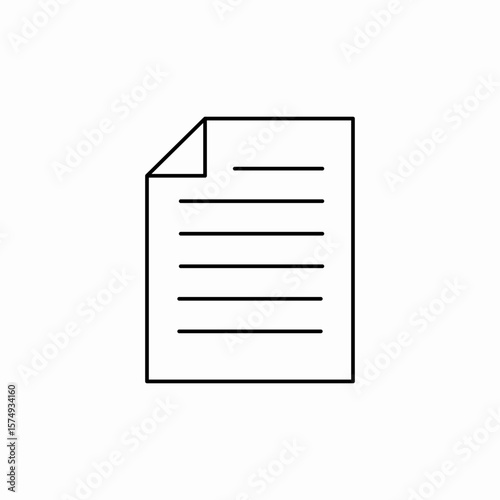 document text file icon sign vector