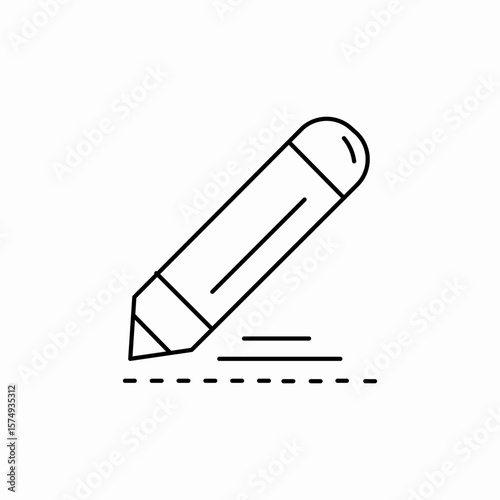 pen write icon sign vector