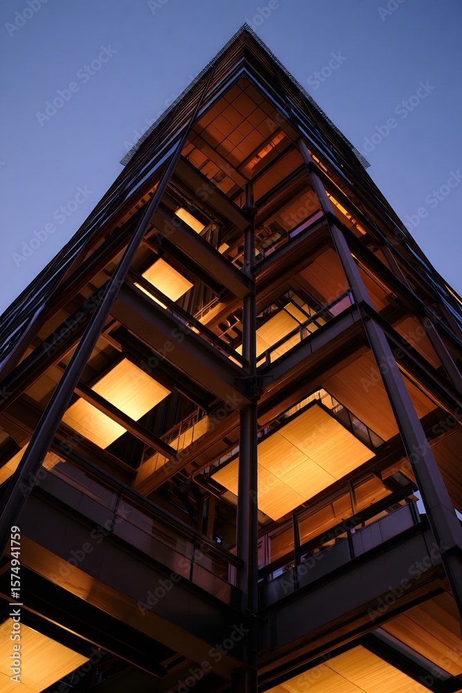 Obraz premium Architecture building exterior design urban cityscape construction skyscraper view