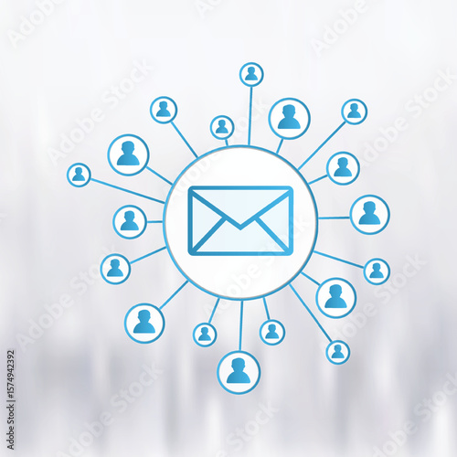 Global social network connection concept: people, business, and technology in a web of communication