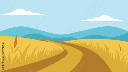 landscape with mountains and sea