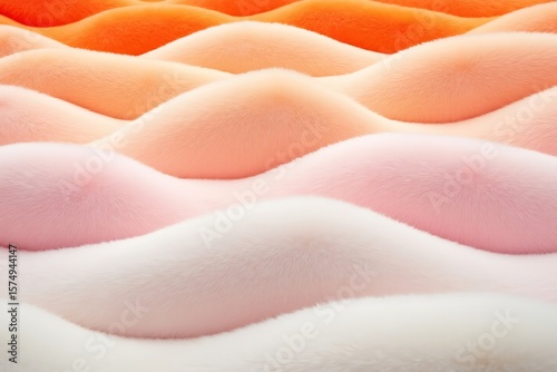 Soft pastel colored fluffy waves abstract background texture