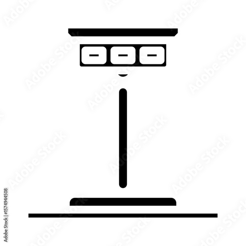 color detection sensor glyph icon vector illustration