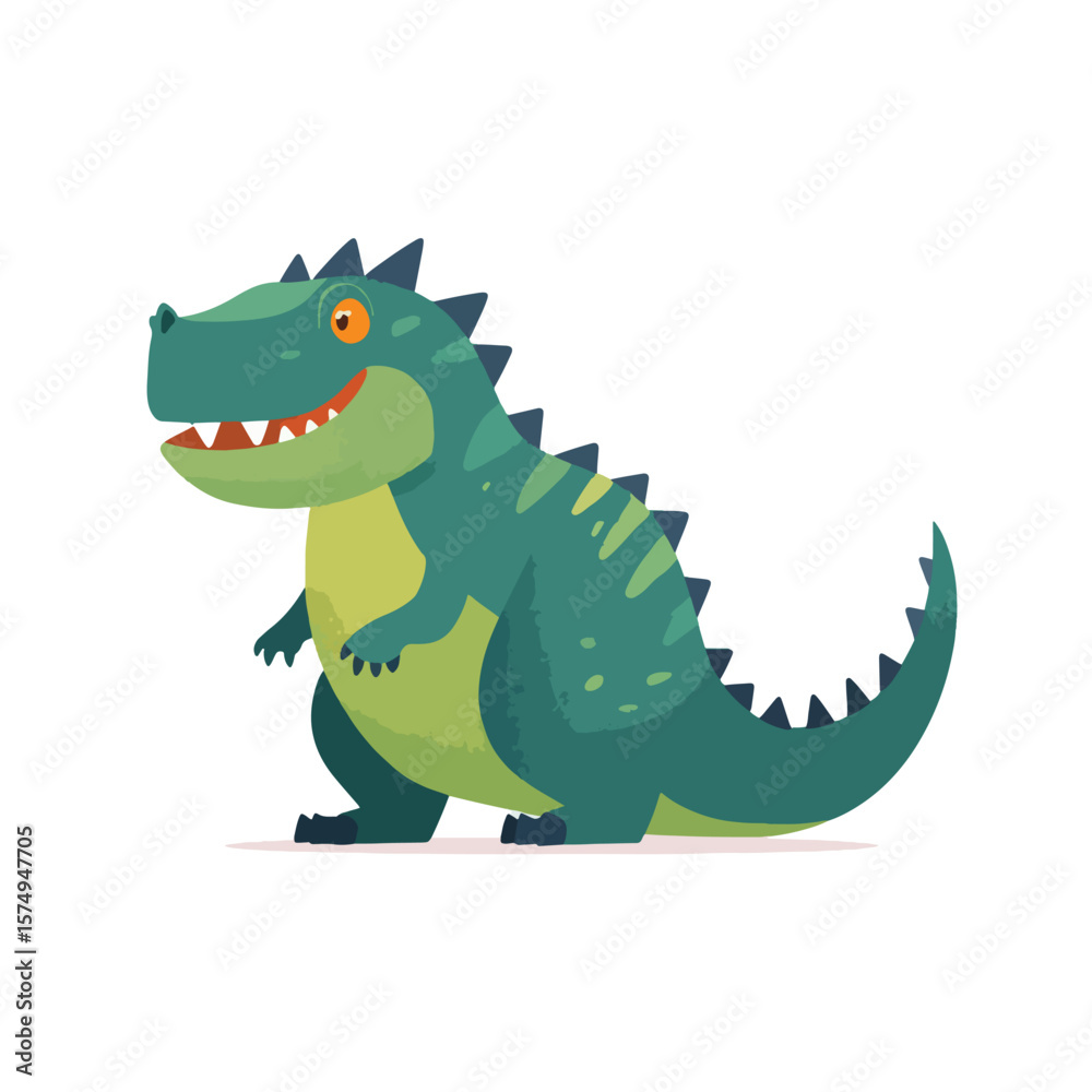 Obraz premium tyrannosaurus dinosaur vector illustration