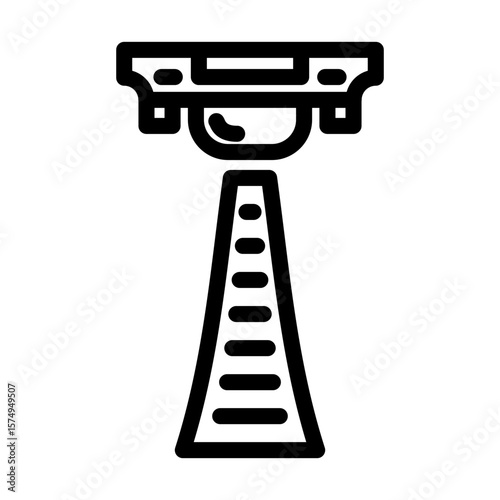 infrared sensor module line icon vector illustration