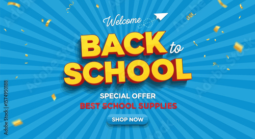 Back to school supplies sale online shop now special offer for students and teachers discount promotion