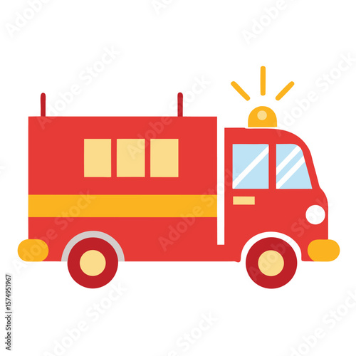 fire truck siren and lights sketch