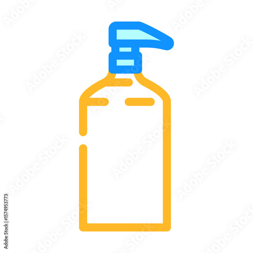 liquid soap dispenser pump color icon vector illustration
