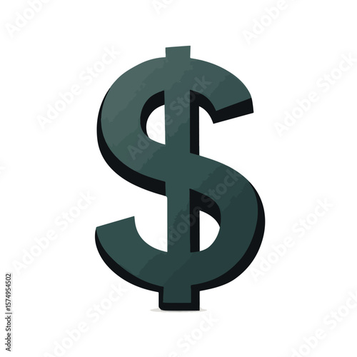 3d dollar sign