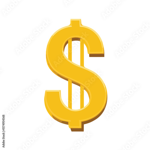 3d dollar sign