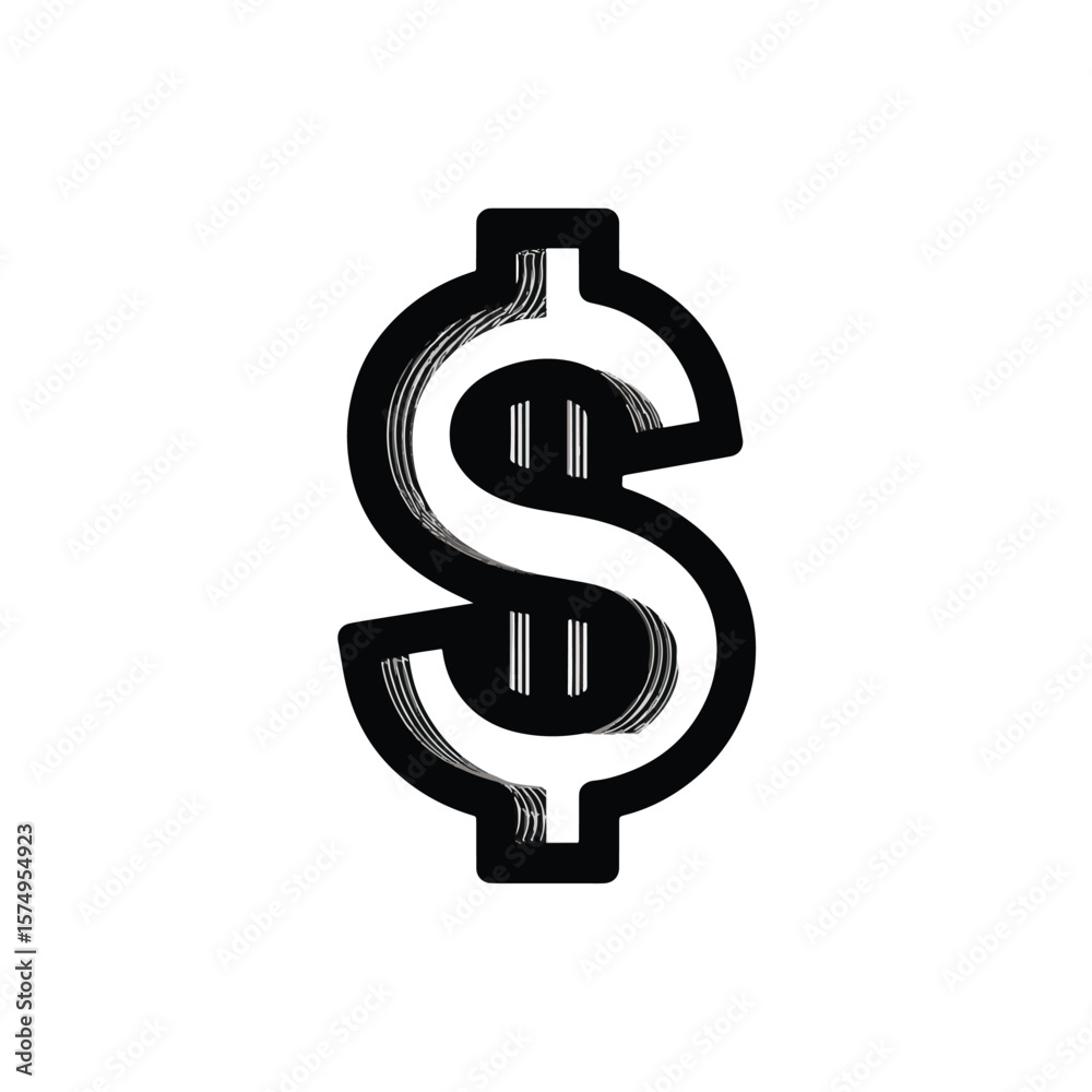 Fototapeta premium 3d dollar sign