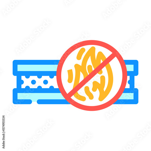 thermal insulated color icon vector illustration