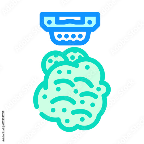 gas sensor module color icon vector illustration