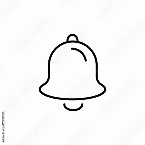 alarm bell notification icon sign vector