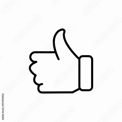 like thumbs up icon sign vector