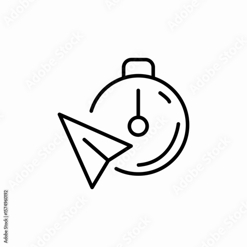 message sending time icon sign vector