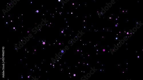Circles point particles texture dotted pattern black background overlay isolated transparent purple violet pink blue colorful abstract animation motion dot shapes elements magic effect