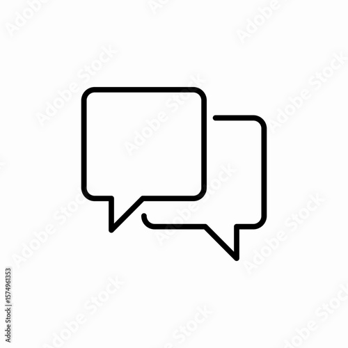 speech bubbles chat icon sign vector