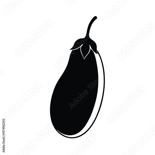 eggplant isolated on white