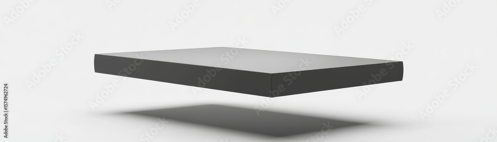 Fototapeta premium Gray Rectangular Box Mockup, Packaging Design, Product Presentation Product Packaging, Mockup Design