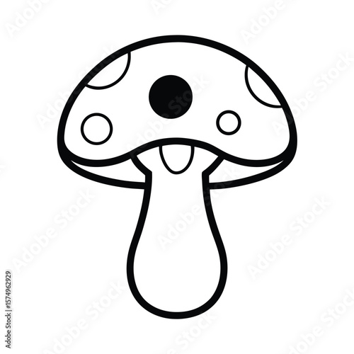 mushroom on a white background