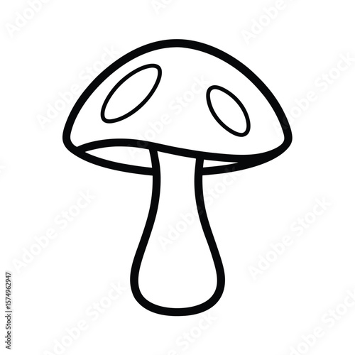 vector illustration of a mushroom