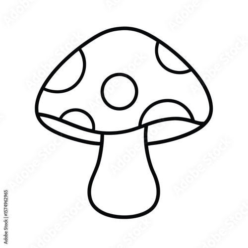 vector illustration of a mushroom