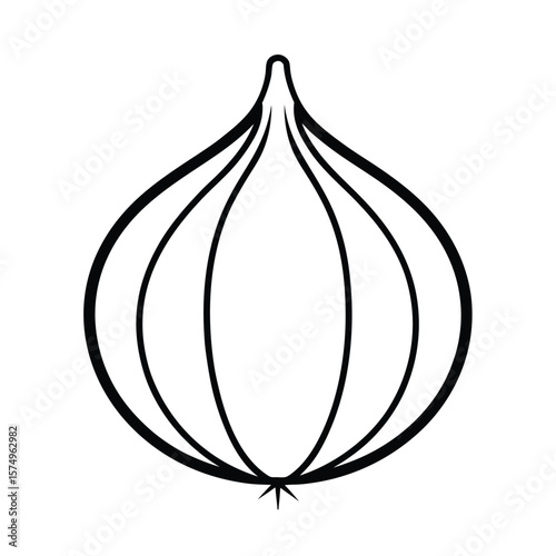 red onion isolated on white