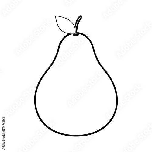 pear isolated on white background