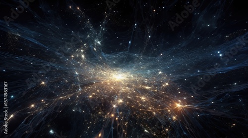 Cosmic Nebula with Glowing Energy.