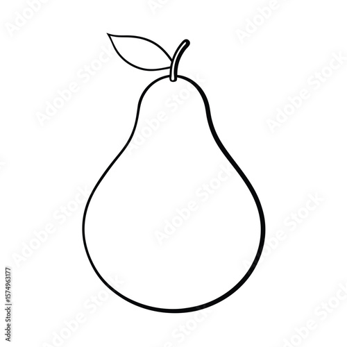 pear isolated on white