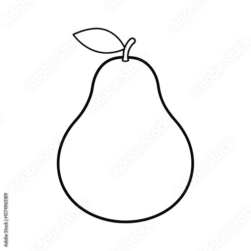 pear isolated on white background