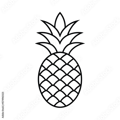 pineapple vector illustration