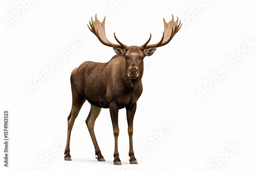 Wallpaper Mural Majestic moose, forest background, isolated, wildlife, nature Torontodigital.ca