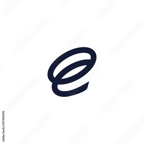 vector logo of the initial E