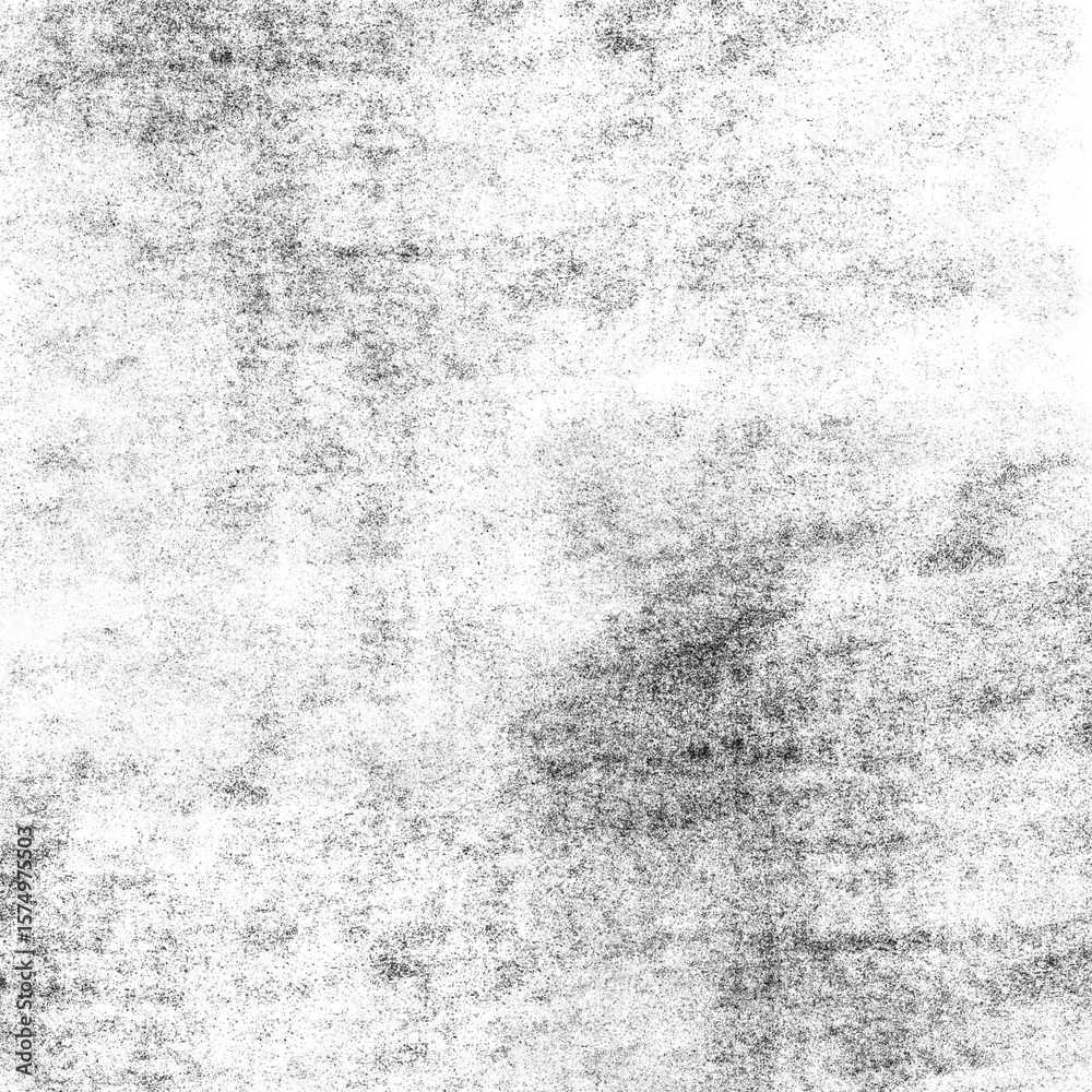 Obraz premium Imperfect black halftone dot texture in grunge aesthetic. Ideal for visual distress effects and dirty overlays in modern design work.